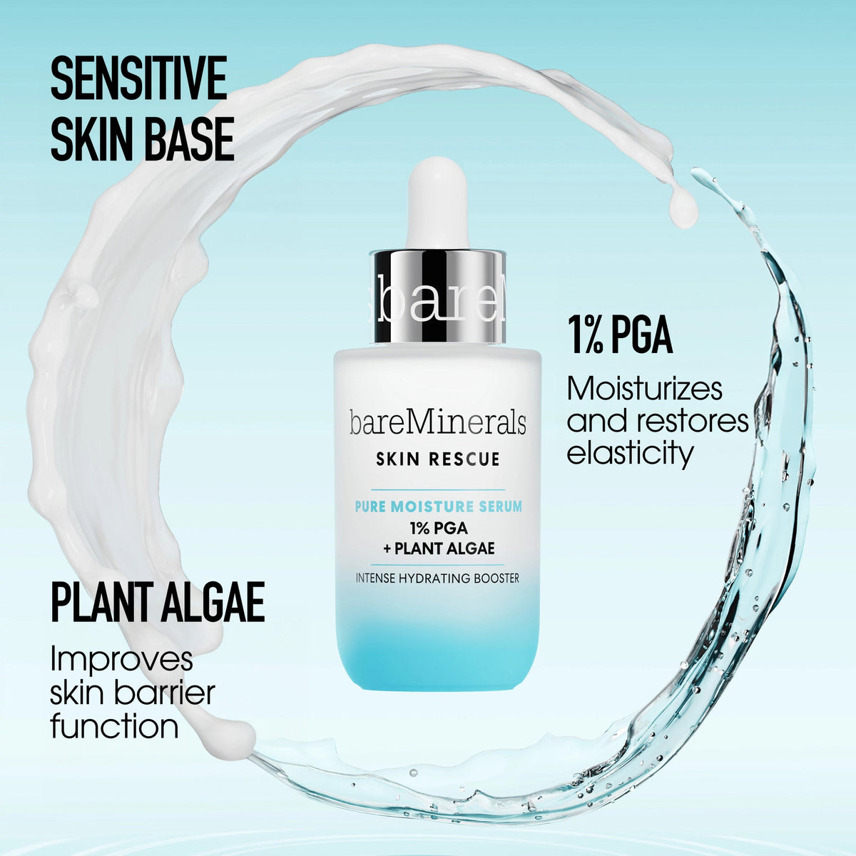 SKIN RESCUE Pure Moisture Serum with 1% PGA and Plant Algae